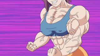 Muscle girl anime