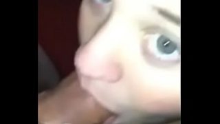 Sister giving brother a blowjob