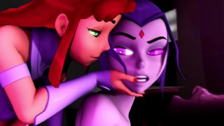 Starfire and raven have sex