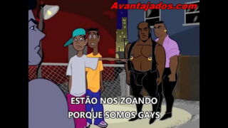 Os avantajados gay desenho animado