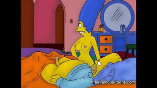 Quadrinho dos Simpsons Marge e bart  em português