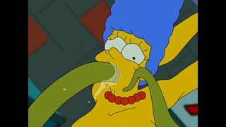 Vídeo pornô m*********** a bunda da Marge Simpson