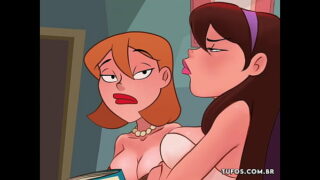 Porno com o professor em desenho animado