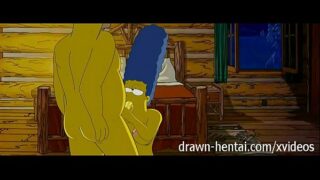 Desenho dos Simpsons  pelada