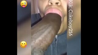 Black dick eating