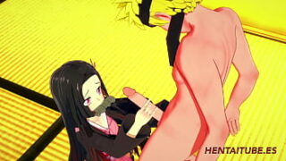 Nezuko e zenitsu anime patre 3