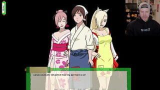 Tsunat, Sakura, ino e Hinata peladas lésbicas