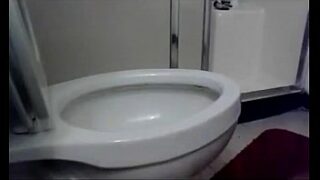 Girls diarrhea toilet