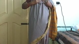 Kannada satin silk saree sex